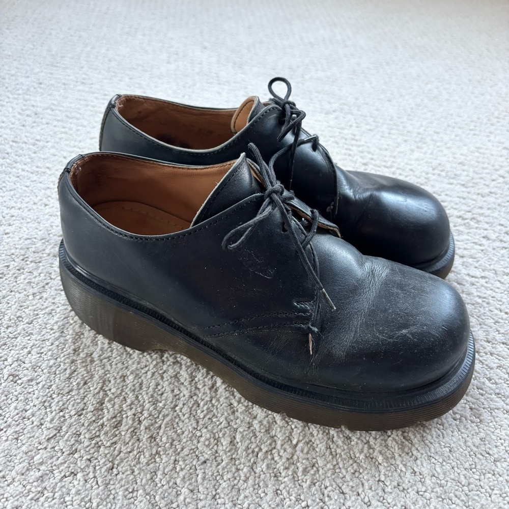 Dr Martens 1461 Black Leather Vintage Oxford shoes Made in England